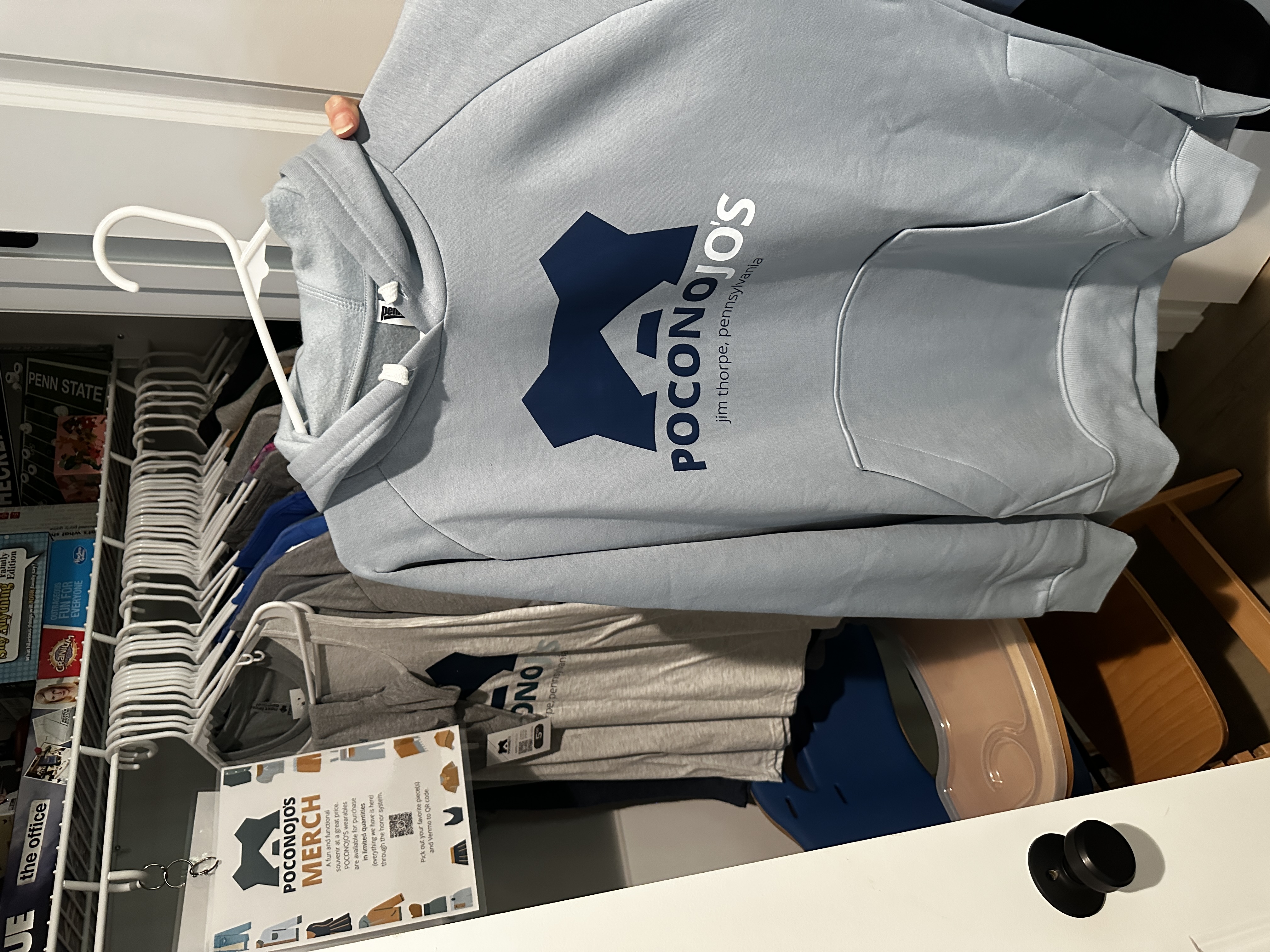 PoconoJo's branded merchandise available for purchase